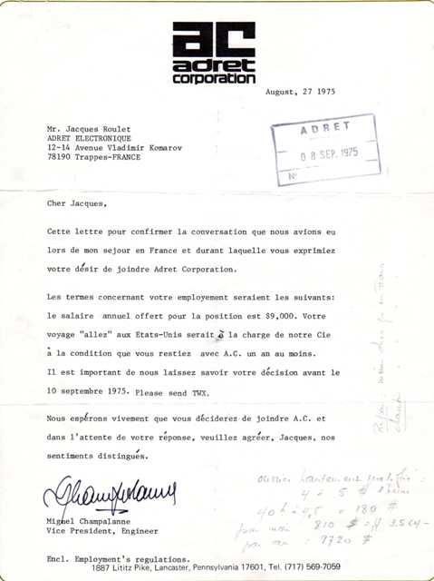 Adret Electronique Ancien Jacques Roulet